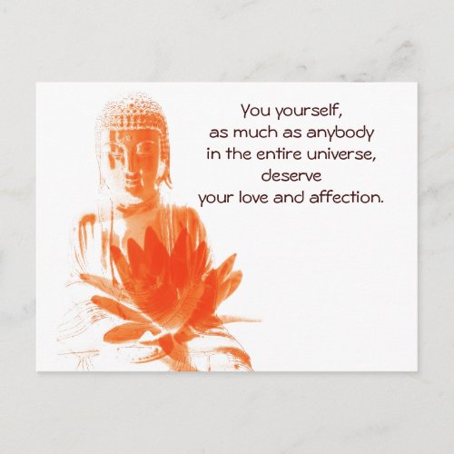 Buddha Gautama quote postcard