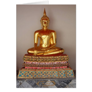 Buddha Gold Statue Cards