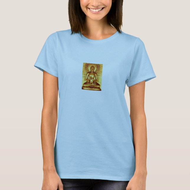 Buddha Gold Womens T-Shirt (Front)