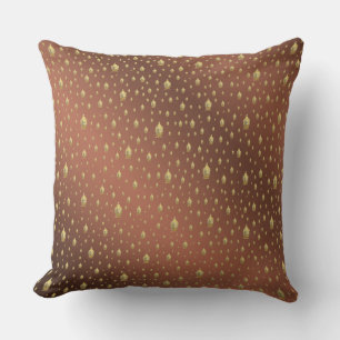 buddha, golden + buddha, asian pattern, shiny, throw pillow