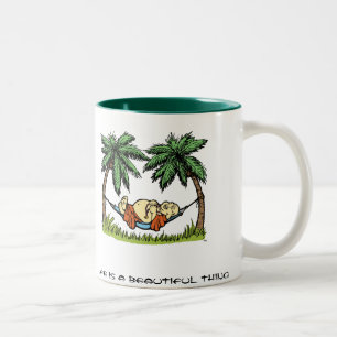 Buddha Hammock Two-Tone Coffee Mug