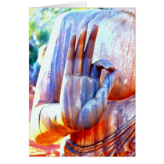 Buddha hand in mudra cards (Front)
