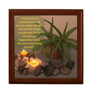 Buddha Happiness Quote Still Life Photography Keepsake Box