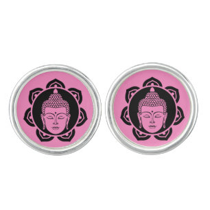 Buddha Head Meditation Jewelry Cufflinks