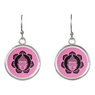 Buddha Head Meditation Jewelry Earrings