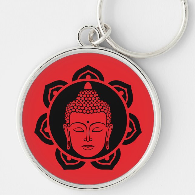 Buddha Head Meditation Jewelry Keychain (Front)