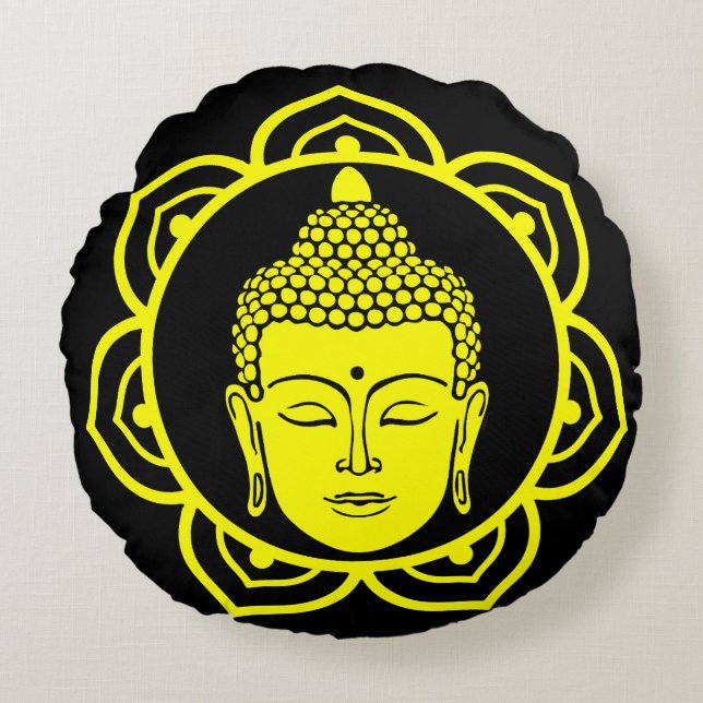 Buddha Head Meditation Pillow (Front)