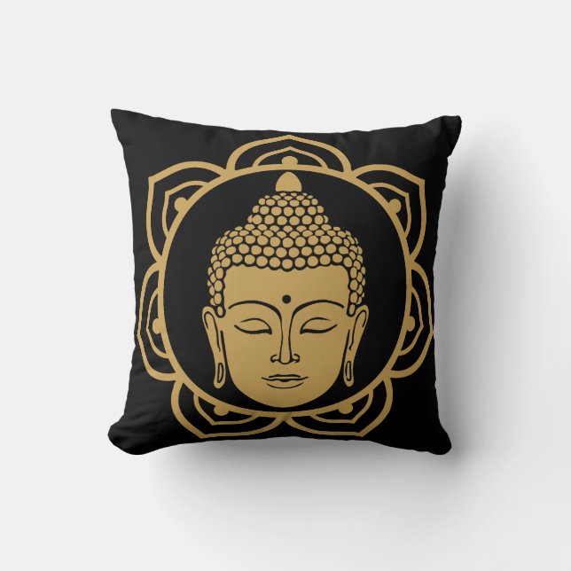 Buddha Head Meditation Pillow (Front)