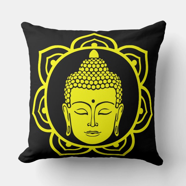 Buddha Head Meditation Pillow (Front)