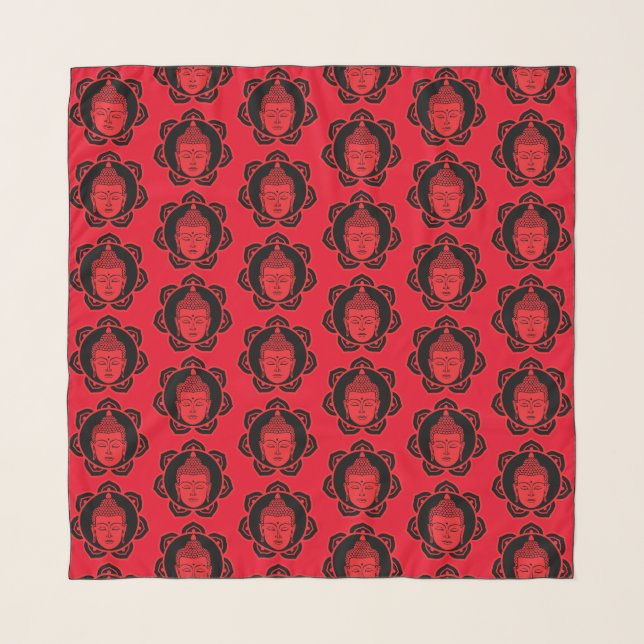 Buddha Head Meditation Scarf (Front)