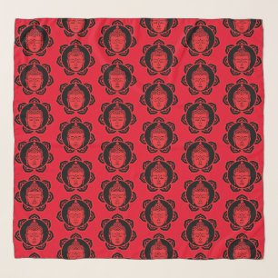 Buddha Head Meditation Scarf