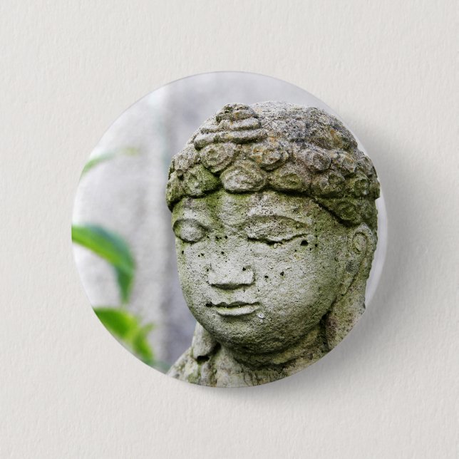 Buddha head statue button (Front)