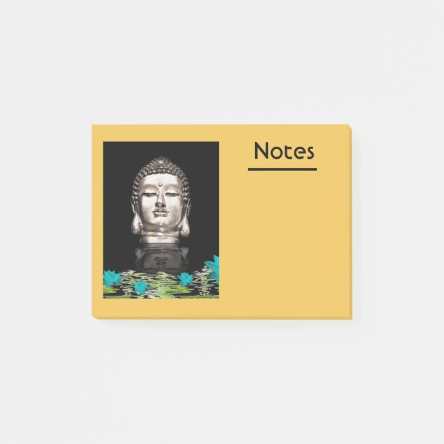 Buddha Head Statue Post-it Notes (Front)