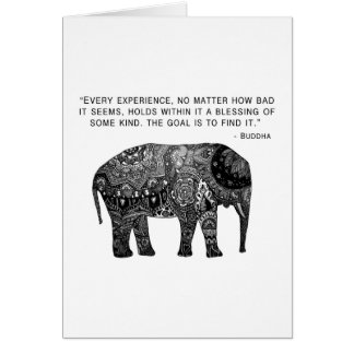 Buddha Henna Wisdom Elephant Cards