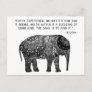 Buddha Henna Wisdom Elephant Postcard