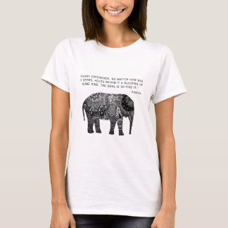 Buddha Henna Wisdom Elephant T-Shirt