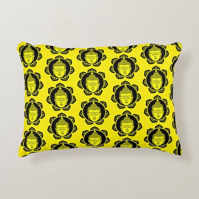 Buddha Home And Living Accent Pillow (Front)
