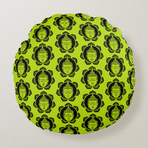 Buddha Home And Living Round Pillow