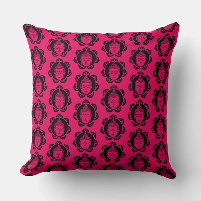 Buddha Home And Living Throw Pillow (Front)