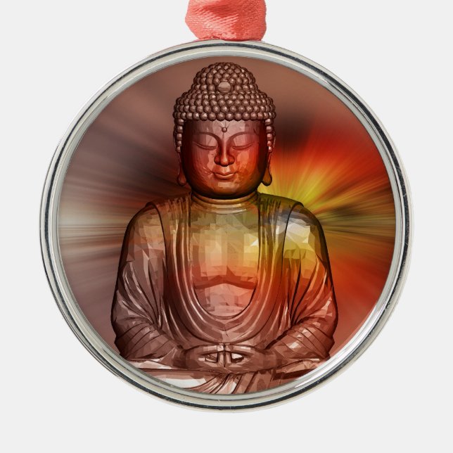 Buddha II Metal Ornament (Front)
