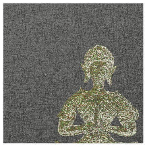 buddha in black fabric