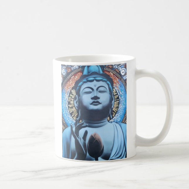 Buddha in Blue Coffee Mug (Right)