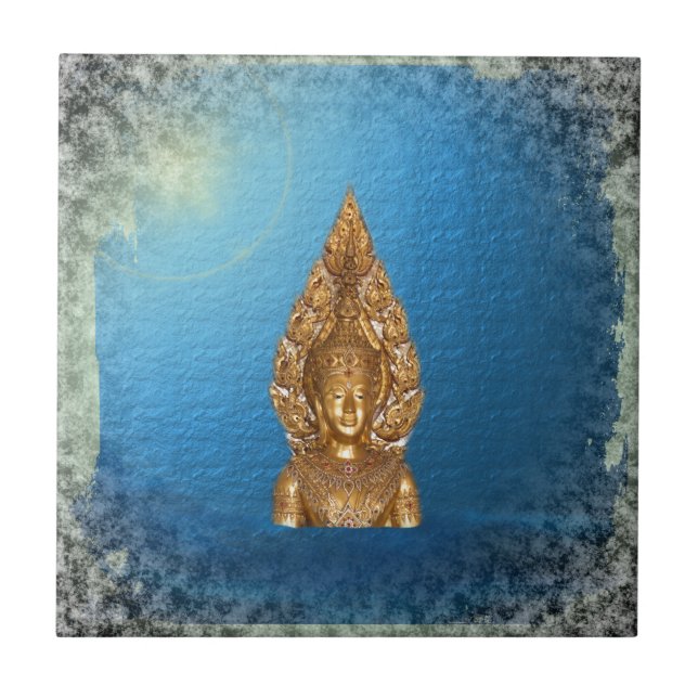 buddha in blue tile (Front)