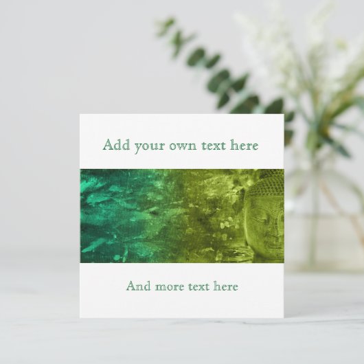 Buddha in Green & Turquoise (Standing Front)