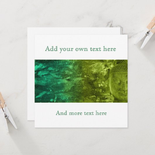 Buddha in Green & Turquoise (Front/Back In Situ)