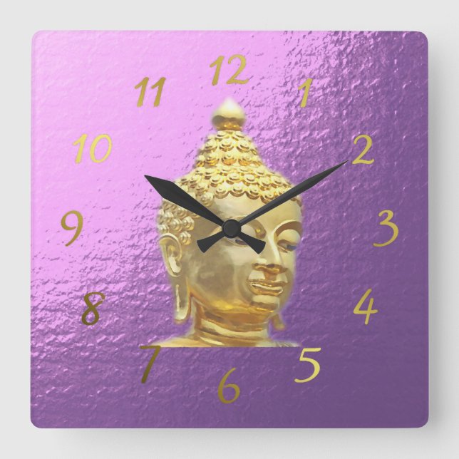 buddha in lilac clock (Front)