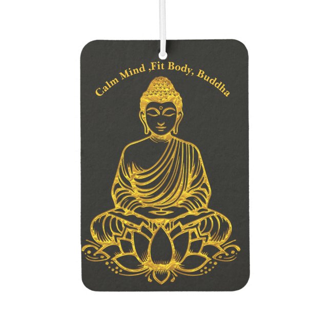 Buddha in Lotus Pose Air Freshener (Front)