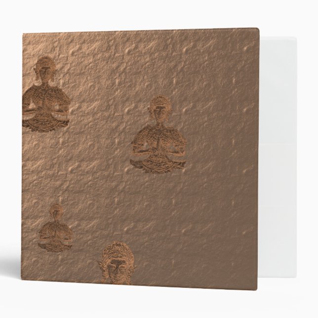 buddha in marsala 3 ring binder (Front/Inside)