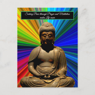 Buddha in Meditation Holiday Postcard