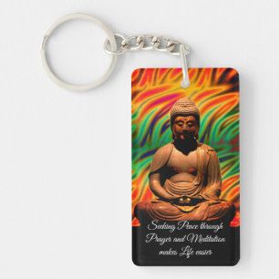 Buddha in Meditation Keychain