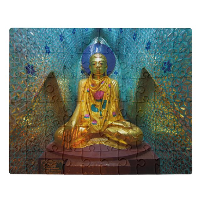 Buddha In Ornate Alcove Jigsaw Puzzle (Puzzle Horizontal)