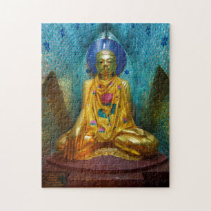 Buddha In Ornate Alcove Jigsaw Puzzle