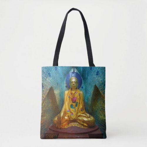 Buddha In Ornate Alcove Tote Bag