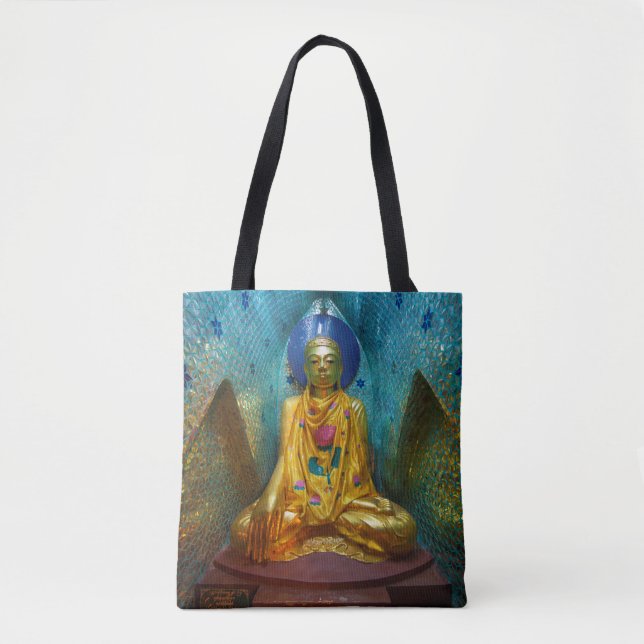 Buddha In Ornate Alcove Tote Bag (Front)