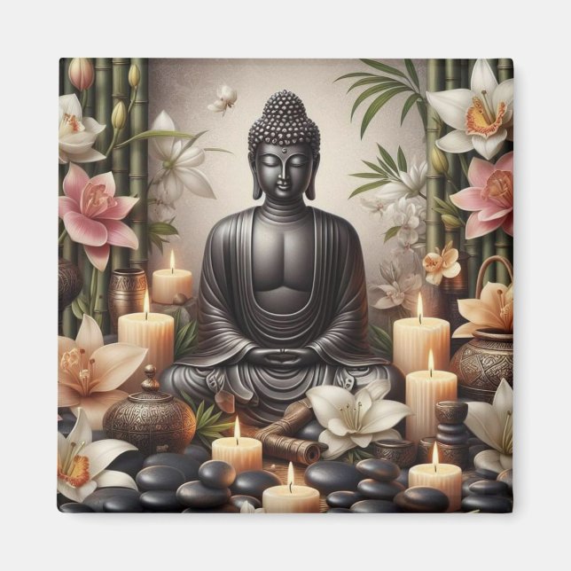 Buddha in Prayer Magnet (Front)