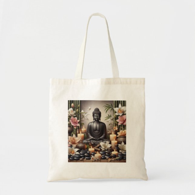 Buddha in Prayer Tote Bag (Front)