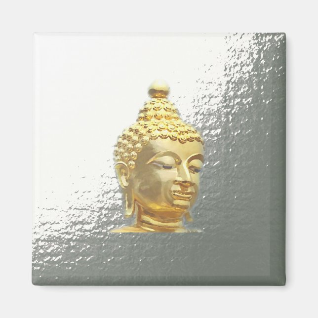 buddha in silver magnet (Front)