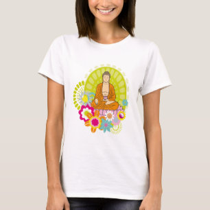 Buddha in Spring Flowers T-Shirt
