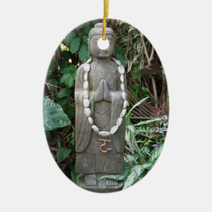 Buddha in the Garden Ceramic Ornament