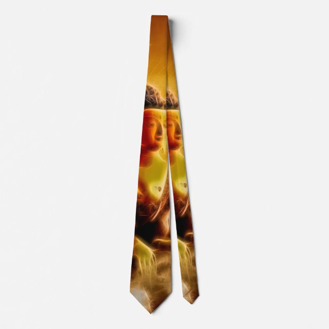 Buddha in the sky neck tie (Front)