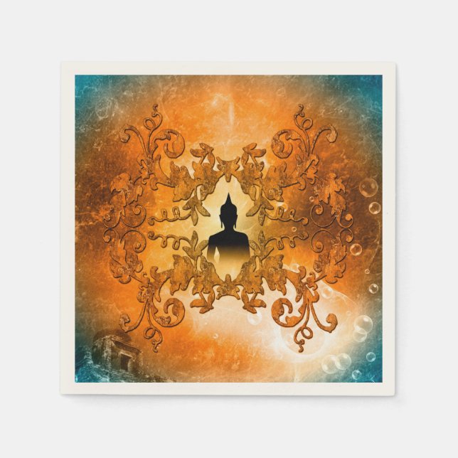Buddha in the sunset napkins (Front)