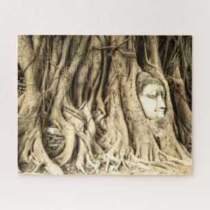 Buddha in the Tree Roots Jigsaw Puzzle