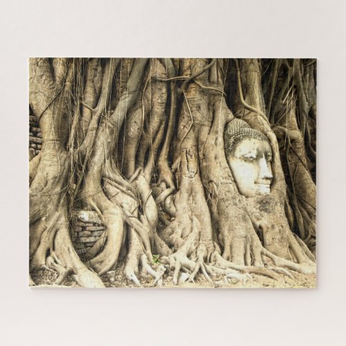 Buddha in the Tree Roots Jigsaw Puzzle