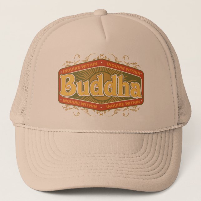 Buddha Inquire Within Trucker Hat (Front)