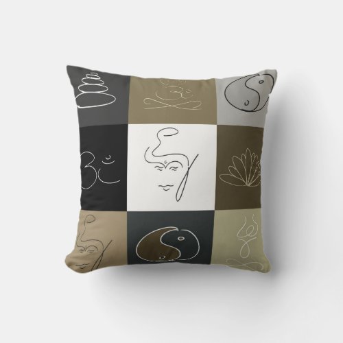Buddha Inspiration modern design pillow