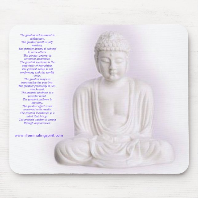 Buddha Inspiration Pad Mouse Pad (Front)